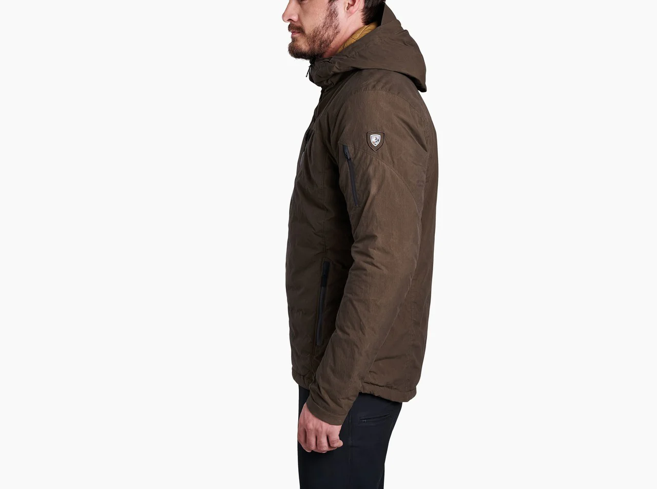WYLDEFIRE DOWN HOODY - wax coated - Image 4